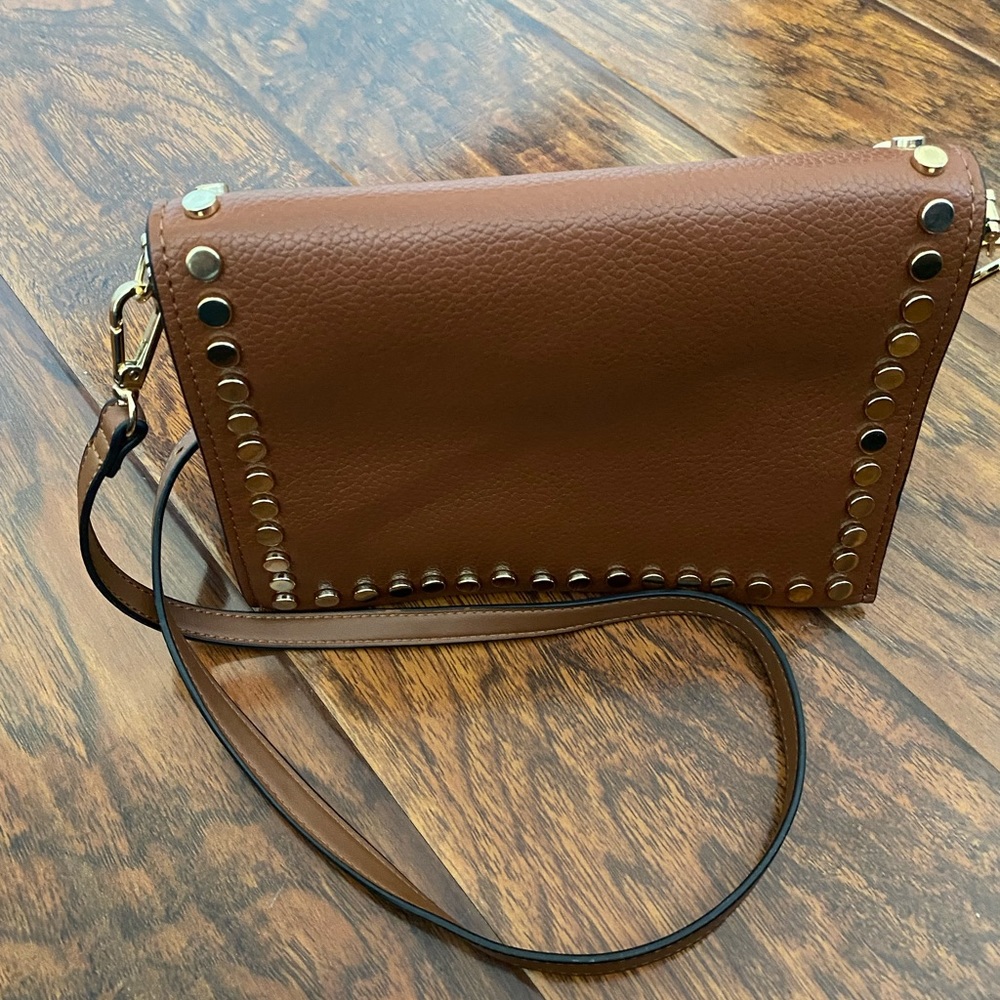 Steve Madden Cognac studded Crossbody